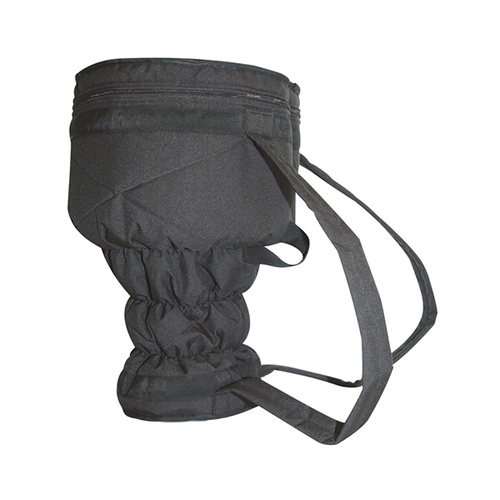 Kaces Large Djembe Bag for 16in Drums - Black, Snug Fit, Elastic Design