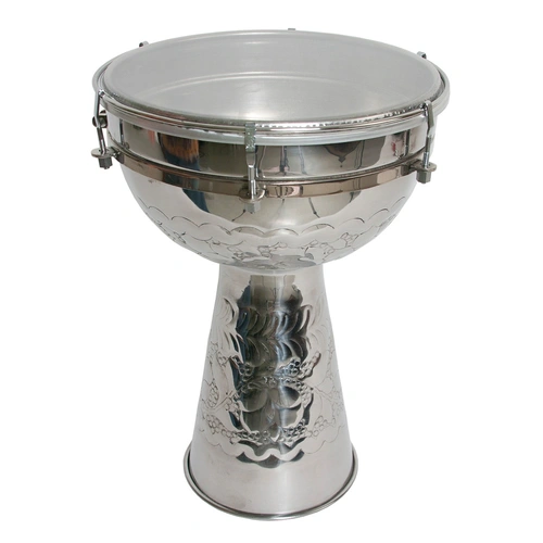 Doumbeck Indian Drum 30cm Embossed Nickel Synthetic Skin