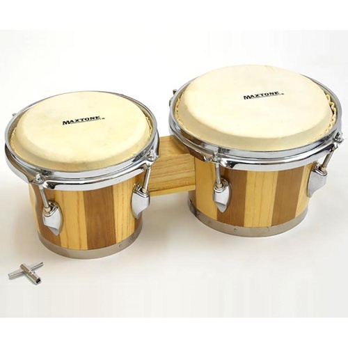 Wooden Tunable Two Tone Bongos