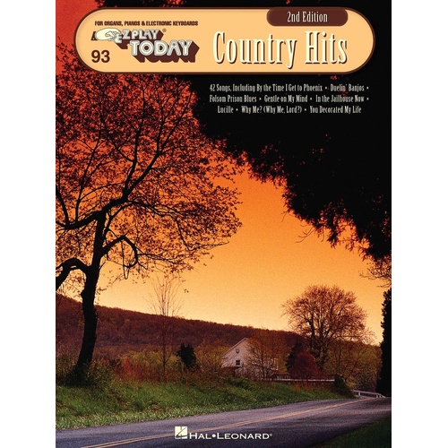 EZ Play 93 Country Hits 2nd Ed (Softcover Book)