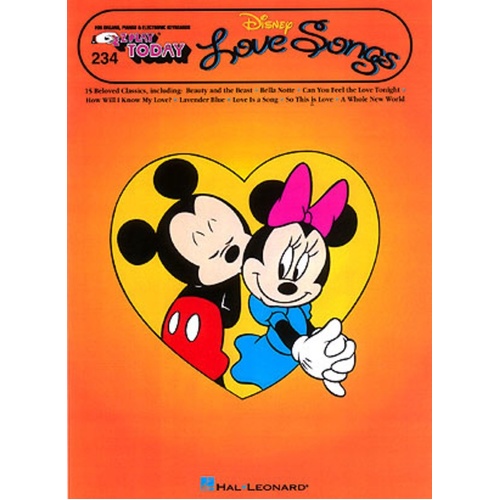 EZ Play 234 Disney Love Songs (Softcover Book)