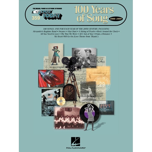 EZ Play 359 100 Years Of Song 1900-1999 (Softcover Book)
