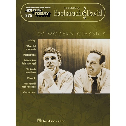 The Songs of Bacharach and David EZ Play 375