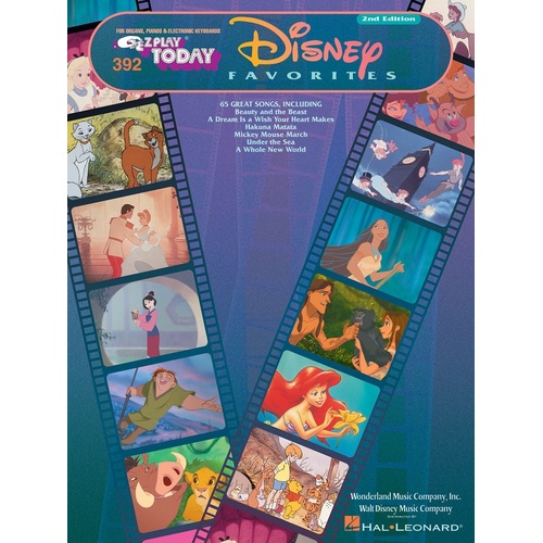 EZ Play 392 Disney Favorites 2nd Ed (Softcover Book)