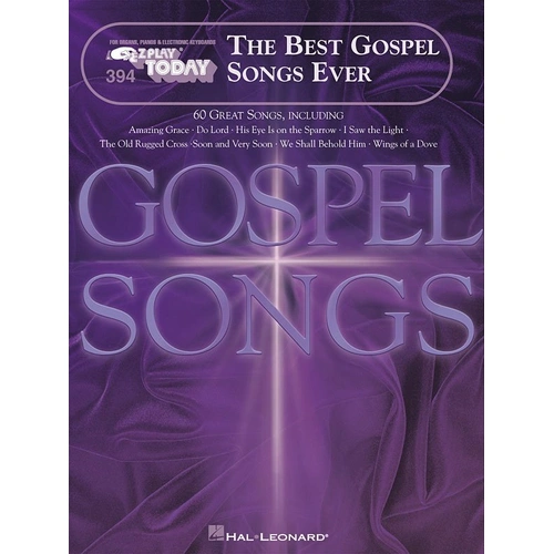 The Best Gospel Songs Ever EZ Play 394 for Keyboard