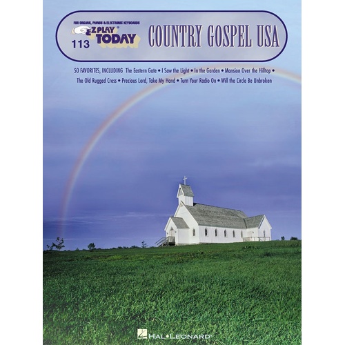 EZ Play 113 Country Gospel USA (Softcover Book)