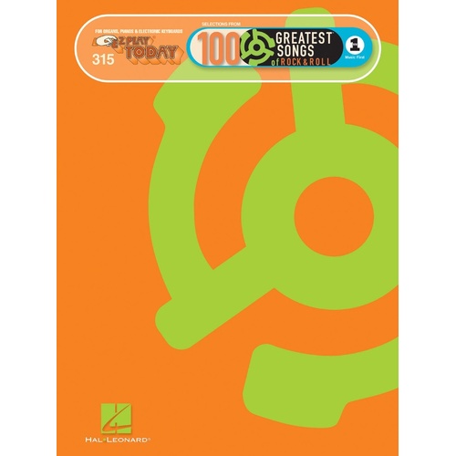 EZ Play 315 100 Greatest Songs Rock And Roll Vh1 (Softcover Book)
