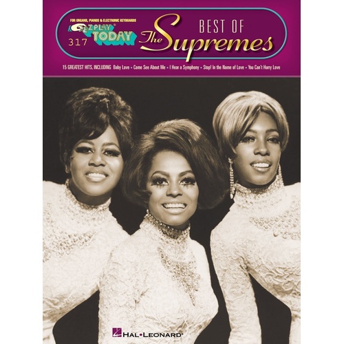 EZ Play 317 Best Of The Supremes (Softcover Book)