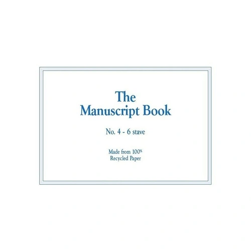 Manuscript Book 4 Interleaved 24 Pages 6 Stave 18 Ruled Lines Stapled