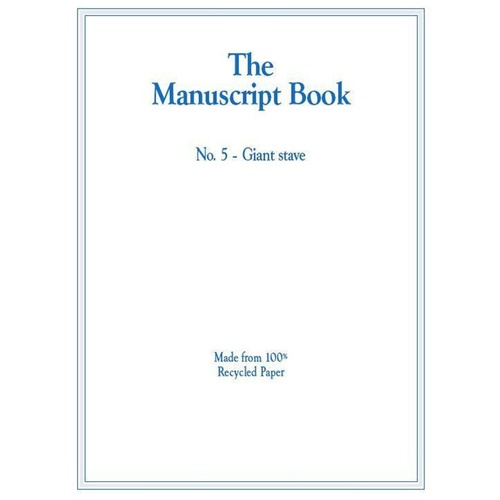 Manuscript Book 5 10 Stave Giant Recycled 20Pp (Softcover Book)