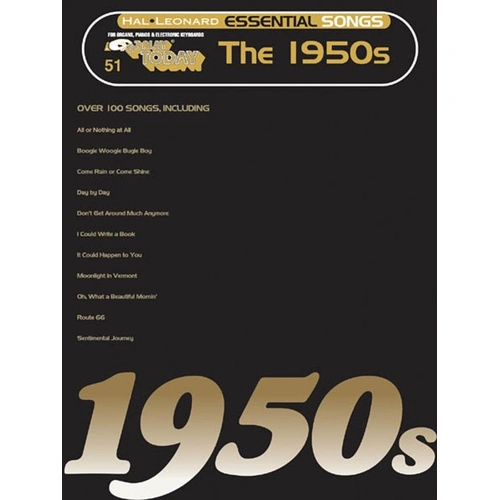 Essential Songs 1950s E-Z Play 51 Keyboard Sheet Music