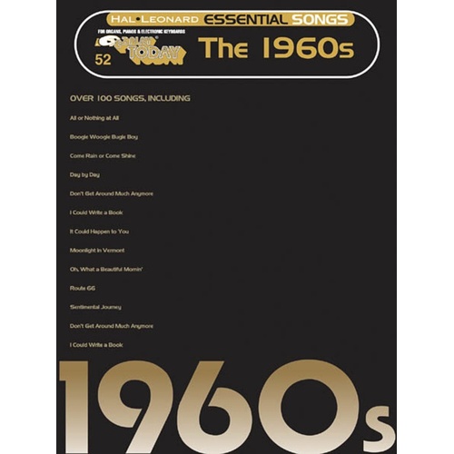 EZ Play 52 Essential Songs 1960s (Softcover Book)