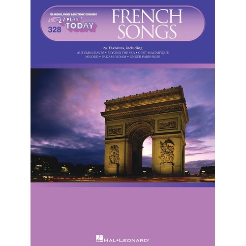 French Songs EZ Play 328 - 64 Pages for Keyboard