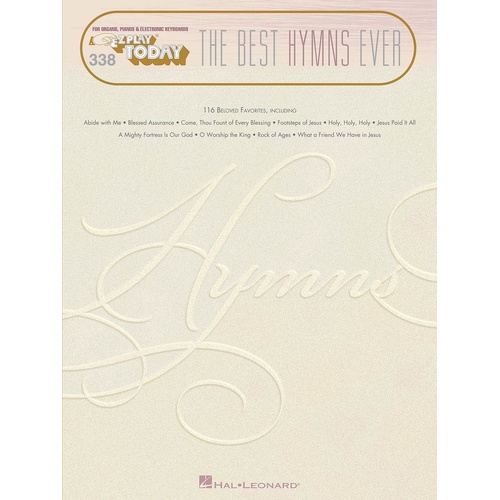 EZ Play 338 Best Hymns Ever (Softcover Book)