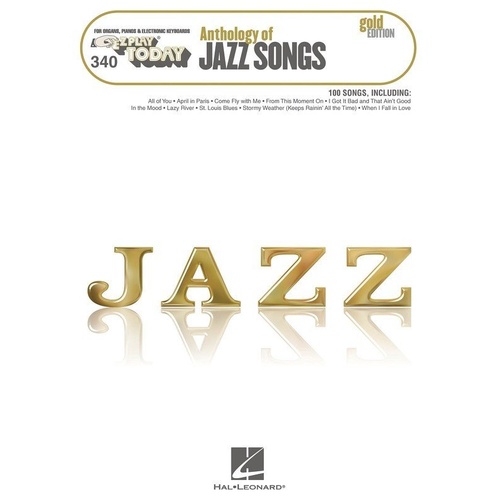 EZ Play 340 Anthology of Jazz Songs Gold Edition for Keyboard