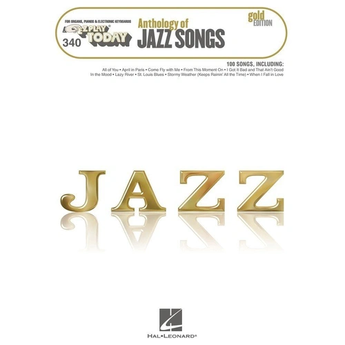 EZ Play 340 Anthology of Jazz Songs Gold Edition for Keyboard