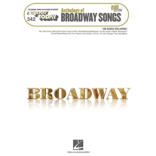 EZ Play 342 Anthology of Broadway Songs Gold Edition for Keyboard