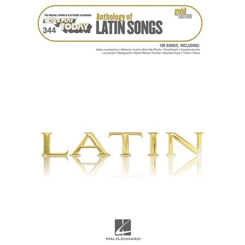 EZ Play 344 Anthology Of Latin Songs Gold Ed (Softcover Book)