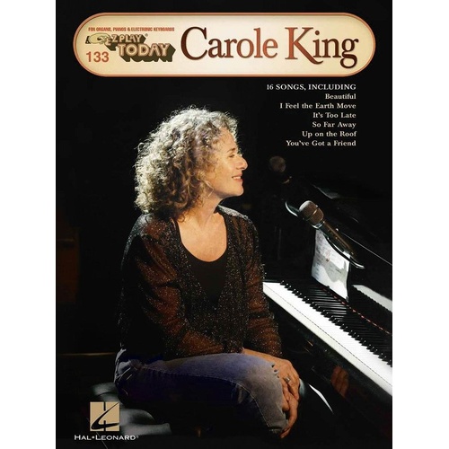 Carole King EZ Play 133 - 16 Hits for Keyboard, E-Z Play Format, 64 Pages, Hal Leonard