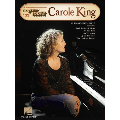 Carole King EZ Play 133 - 16 Smash Hits for Keyboard by Hal Leonard, 64 Pages, E-Z Play Format