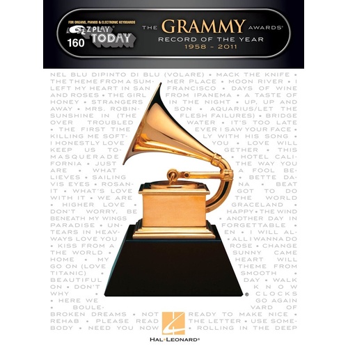 EZ Play 160 Grammy Awards Record Year 1958-2011 (Softcover Book)