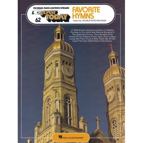 EZ Play 62 Favorite Hymns (Softcover Book)