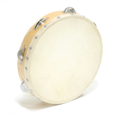 OneTribe 9in Tambourine with Skin and 12 Jingles