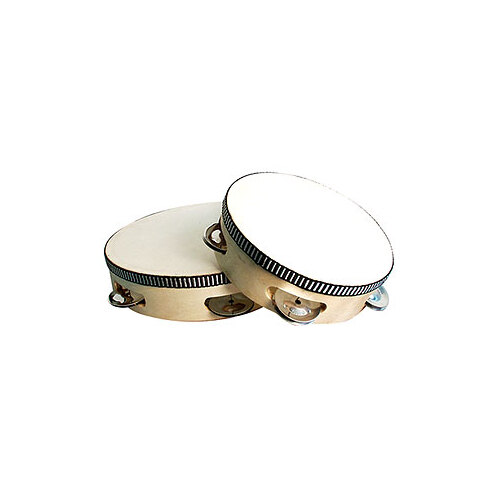Tambourine-w/Head 8in. / 5 Jingles