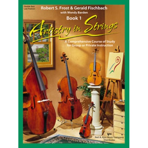 Artistry In Strings Book 1 Book/CD Double Bass Low Position 