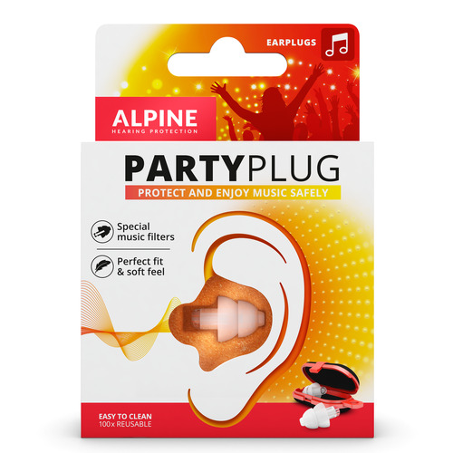 Alpine Partyplug Party Earplugs Transparent 1 Pair