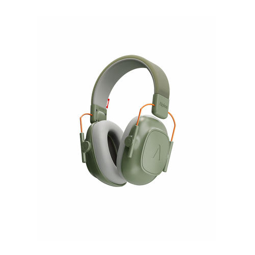 Alpine Muffy Kids Earmuffs Green for Hearing Protection and Focus