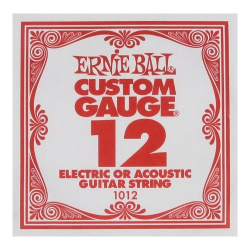 Ernie Ball Nickel Plain Single Guitar String .012