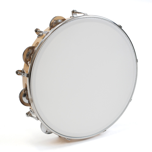 Tunable Plastic Tambourine 10in with 8 Jingles