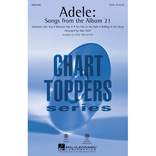 Adele Songs From The Album 21 ShowTrax CD (CD Only)