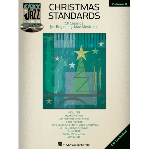 Christmas Standards Easy Jazz Play-Along Book/CD Volume 6