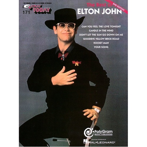 The Best of Elton John EZ Play 171 - 15 Songs for Keyboard, Hal Leonard, 64 Pages, E-Z Play Today Series