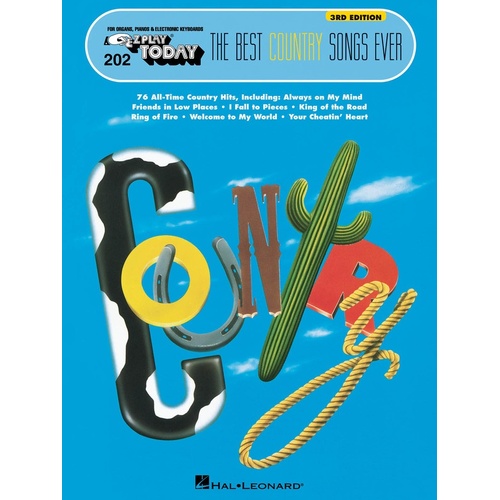 EZ Play 202 Best Country Songs Ever 3rd Ed (Softcover Book)