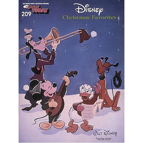 EZ Play 209 Disney Christmas Favorites (Softcover Book)