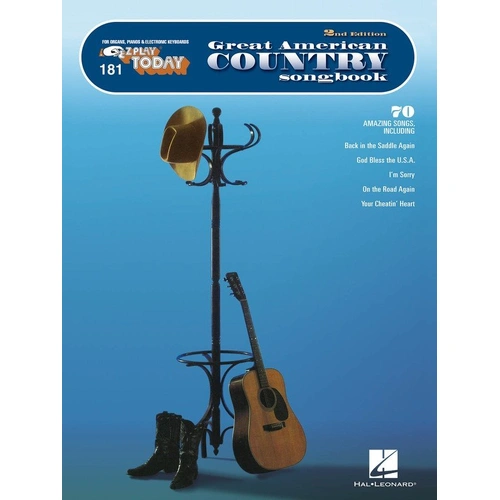 EZ Play 181 Great American Country Songbook 2nd Edition for Keyboard