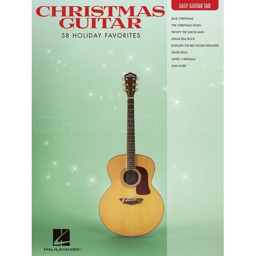 Christmas Guitar Easy Guitar Notes and TAB (Softcover Book)