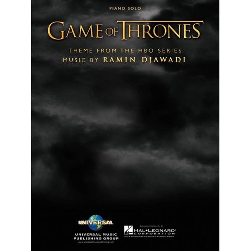 Game of Thrones Theme Piano Solo Sheet Music