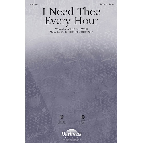 I Need Thee Every Hour SATB (Octavo)
