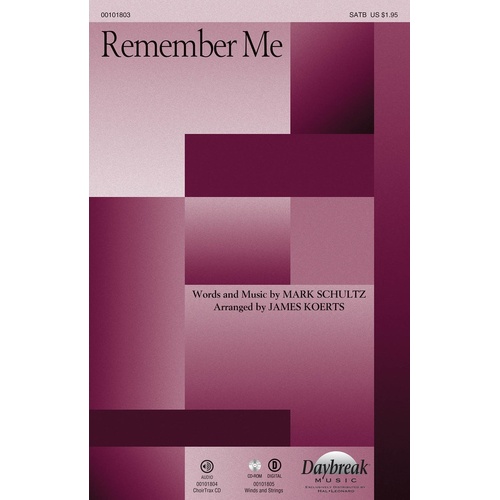 Remember Me SATB (Octavo)