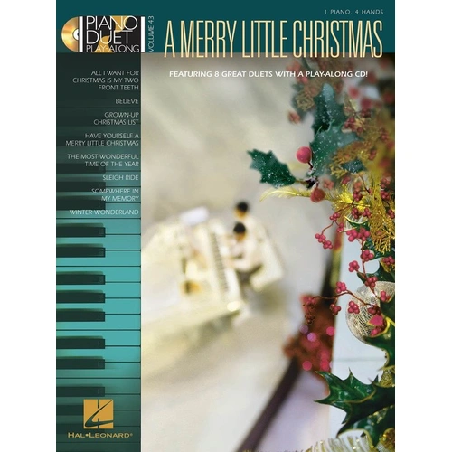 Merry Little Christmas Piano Duet Play-Along V43 with CD