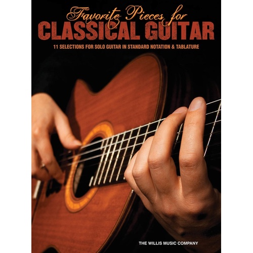 Favorite Pieces For Classical Guitar Notes and TAB (Softcover Book)