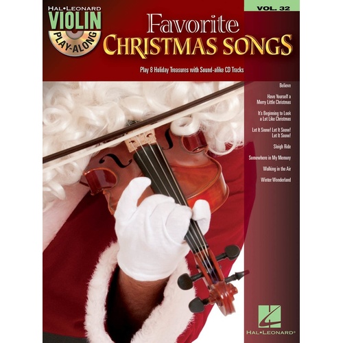 Favorite Christmas Songs Violin Play Along Book/CD (Softcover Book/CD)