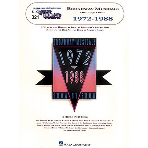 EZ Play 321 Broadway Musicals Show 1972-88 for Keyboard
