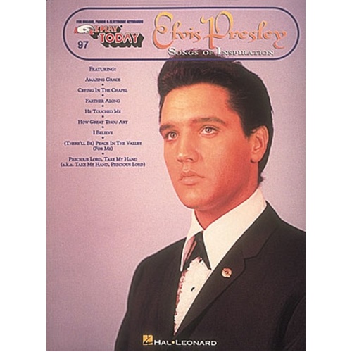 EZ Play 97 Elvis Presley Songs Of Inspiration (Softcover Book)
