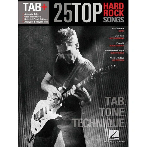 25 Top Hard Rock Songs Guitar Tab Plus by Hal Leonard