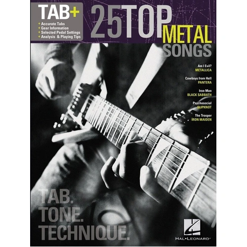 25 Top Metal Songs Guitar TAB Book